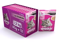 Whiskas Wet Meal Adult Cat Food, Salmon in Gravy, 1.02 kg